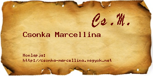 Csonka Marcellina névjegykártya
