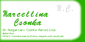 marcellina csonka business card